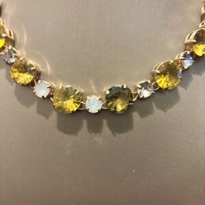 COPY - Grazaino Necklace Set With Glass Crystals in a Gold-tone Setting